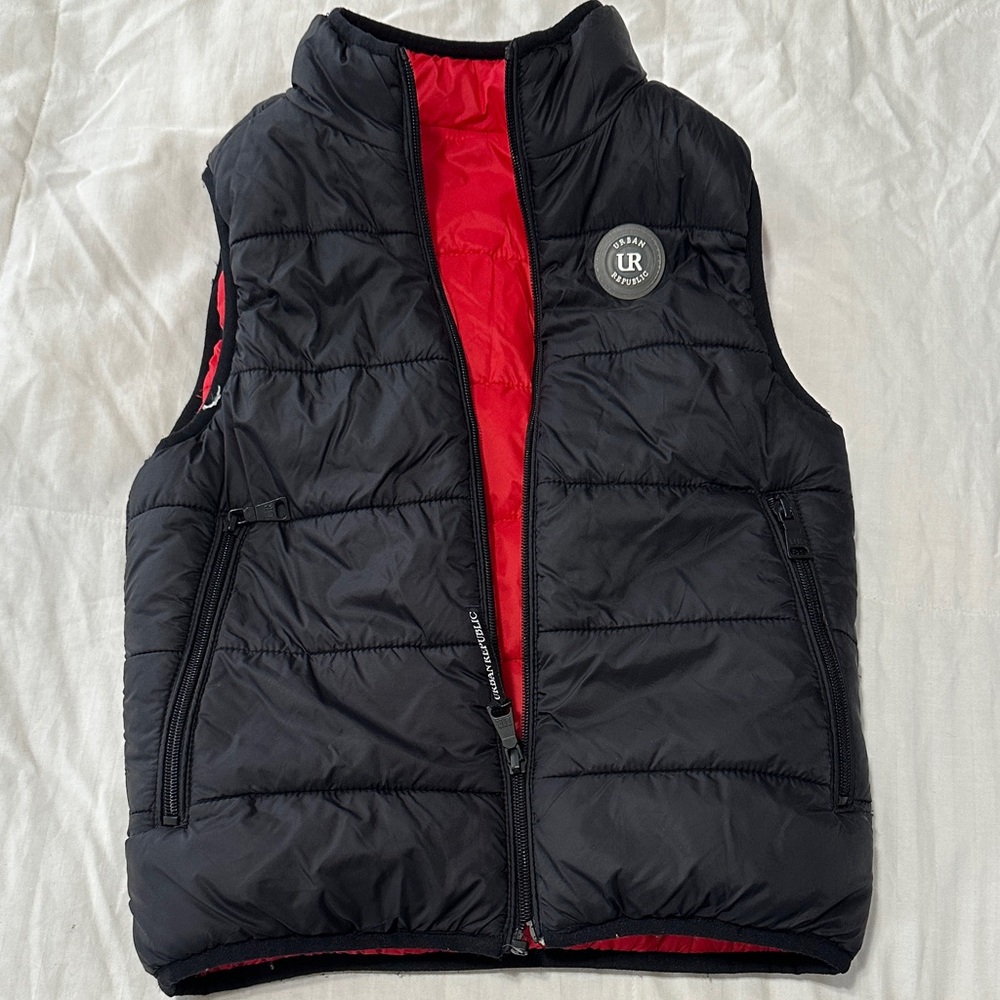 Urban Republic Black and Red Kids Puffer Vest